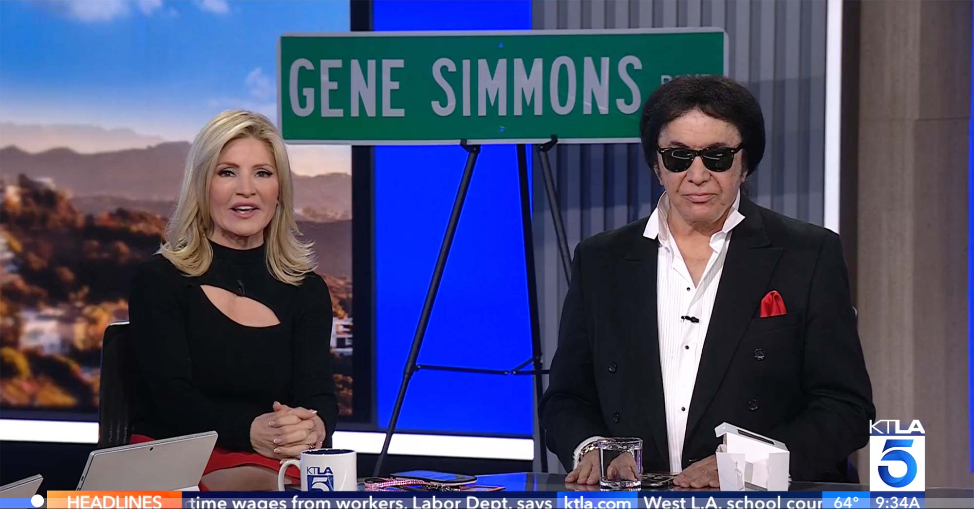 Gene Simmons on the KTLA 5 Morning News on Sept. 25, 2024.